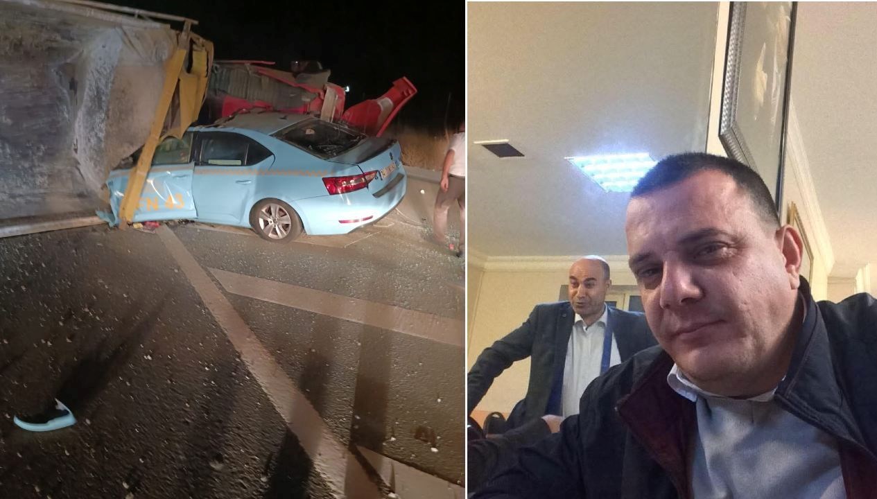 korkunc olum hafriyat kamyonu taksinin uzerine devrildi bfe4yDsN