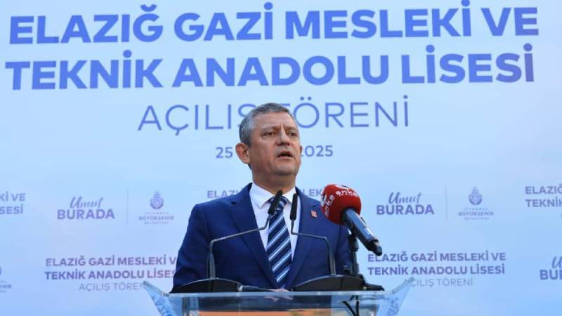 ozgur ozelden ibbnin elazigda yaptigi lise acilisinda sitem elazig valisi ile il egitim muduru de davetliydi ama hicbiri yok qPlBPUq2