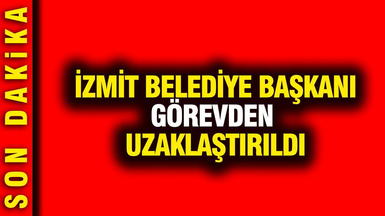 Izmit belediye baskani fatma kaplan hurriyet gorevden uzaklastirildi tutuklanmisti inmRSiBg